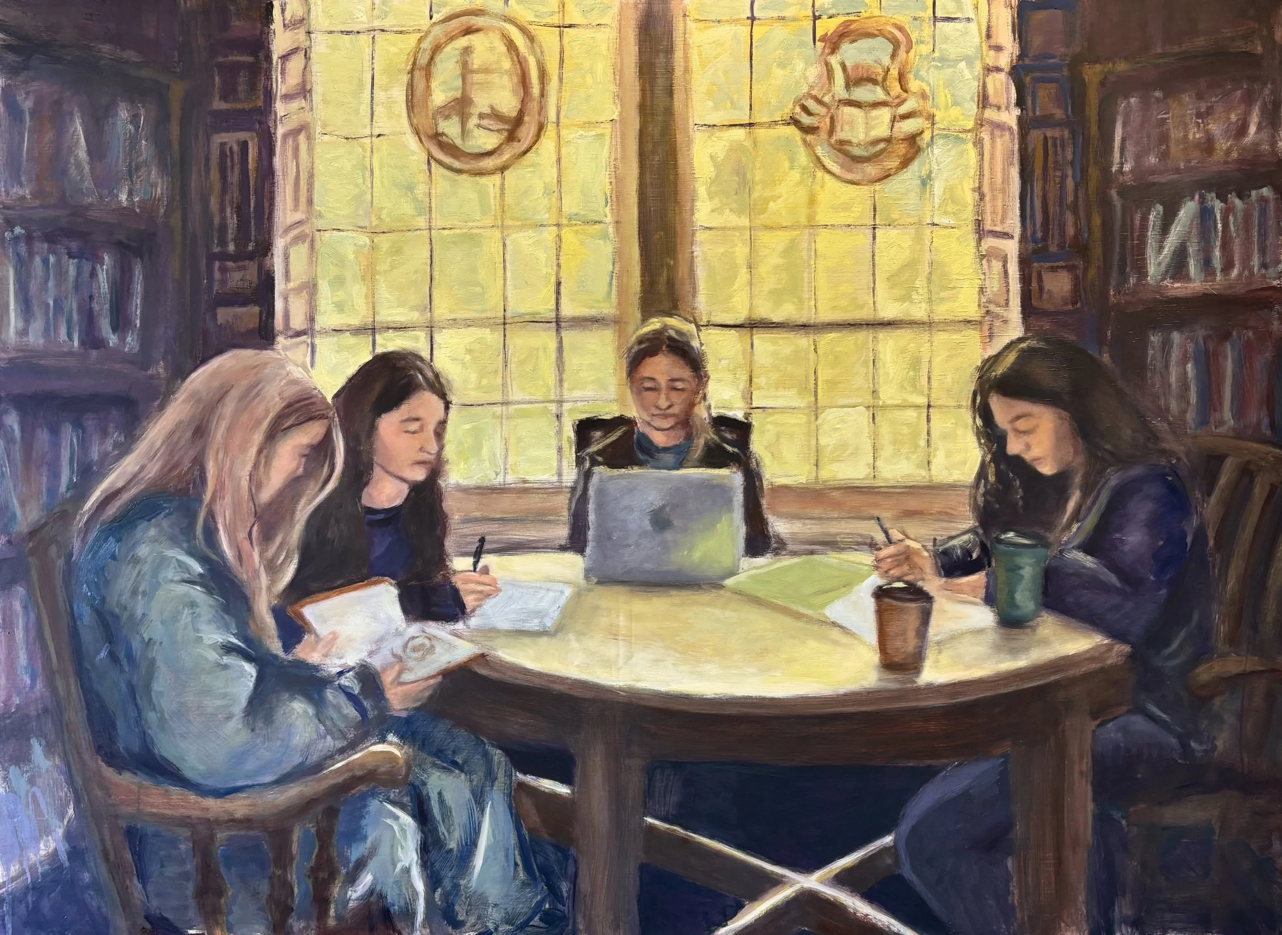 Between the Lines, 2025 | Oil on wood