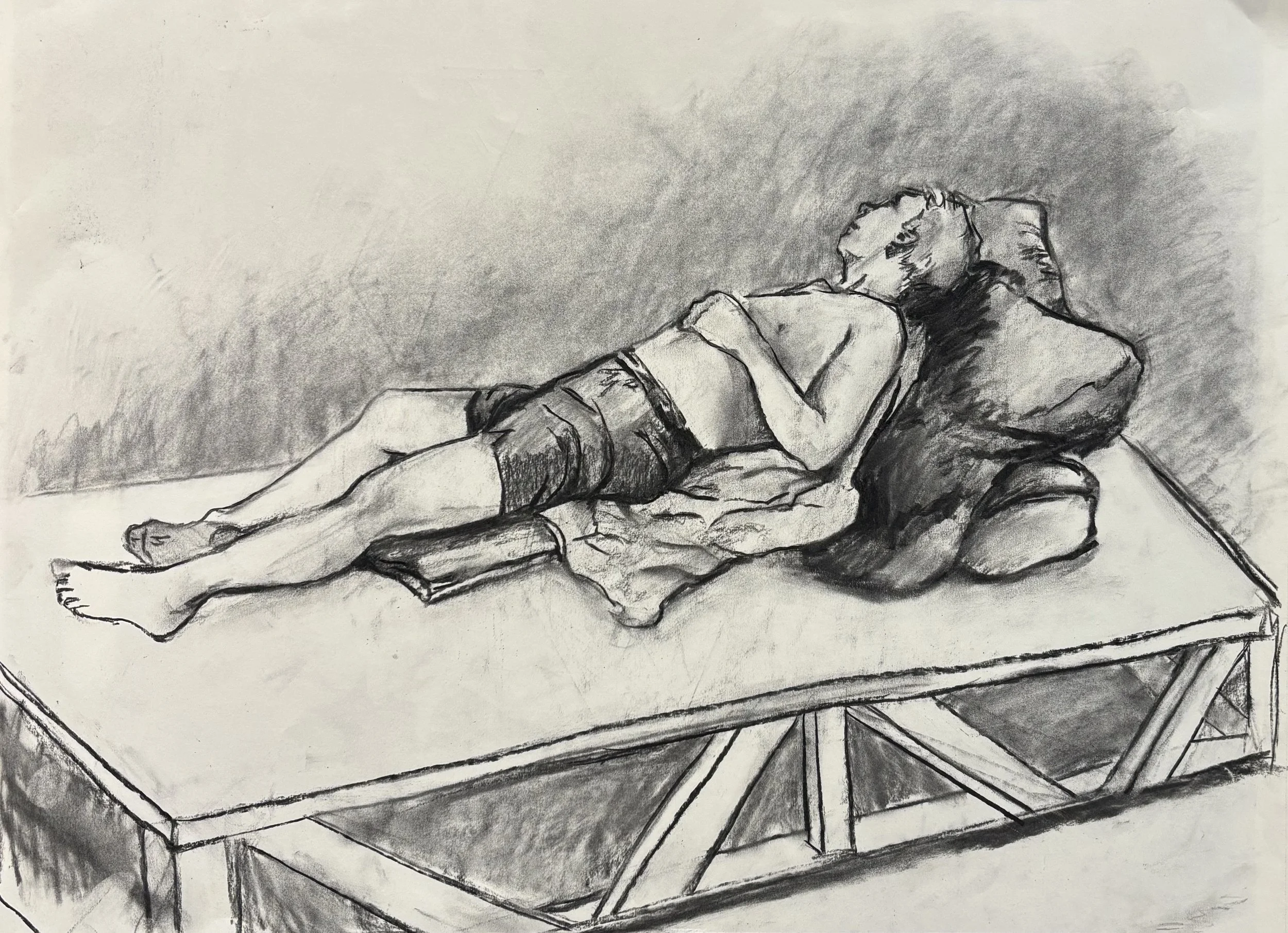Figure Study, 2025 | Charcoal on Paper
