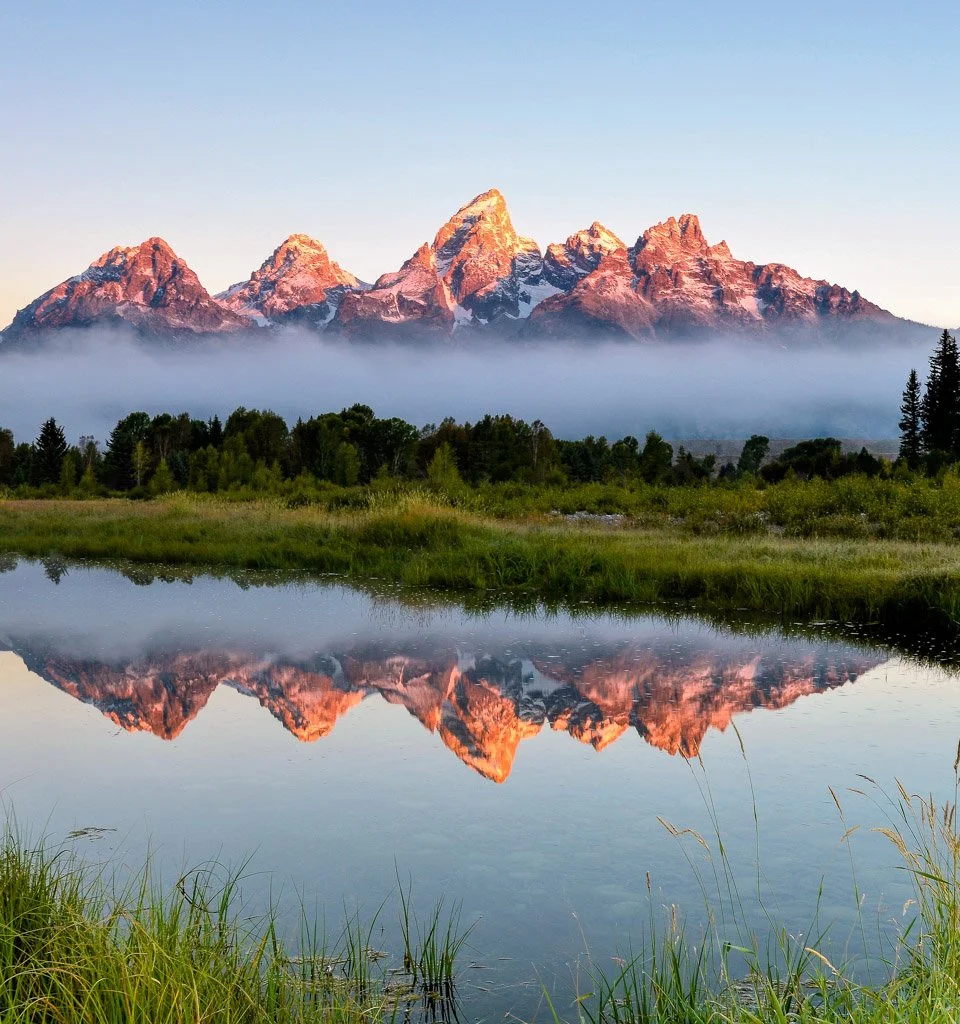 Schwabacher Landing Alpenglow | Grand Teton National Park