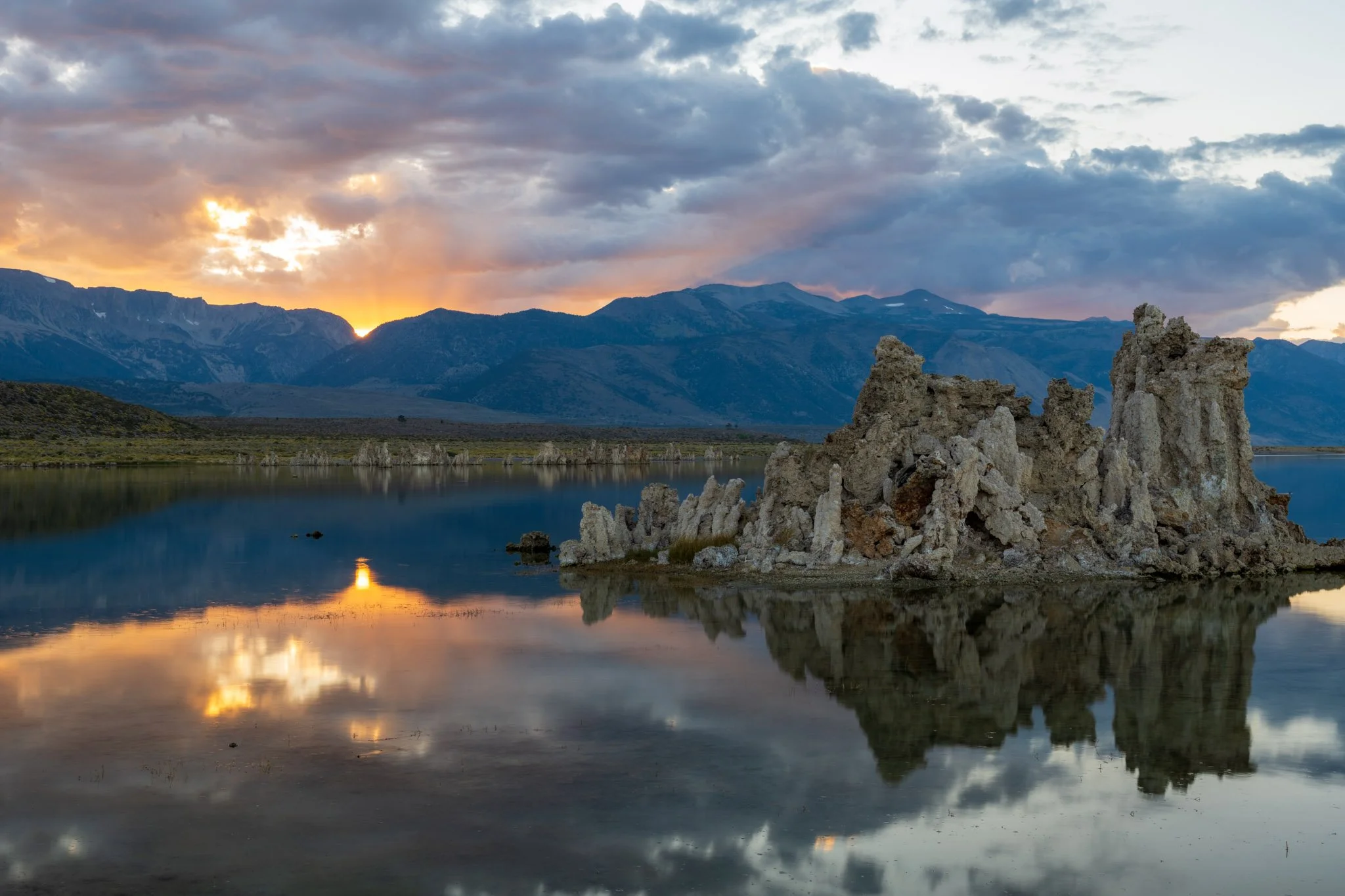 Mono Lake Tufa Reflection | Lee Vining, California