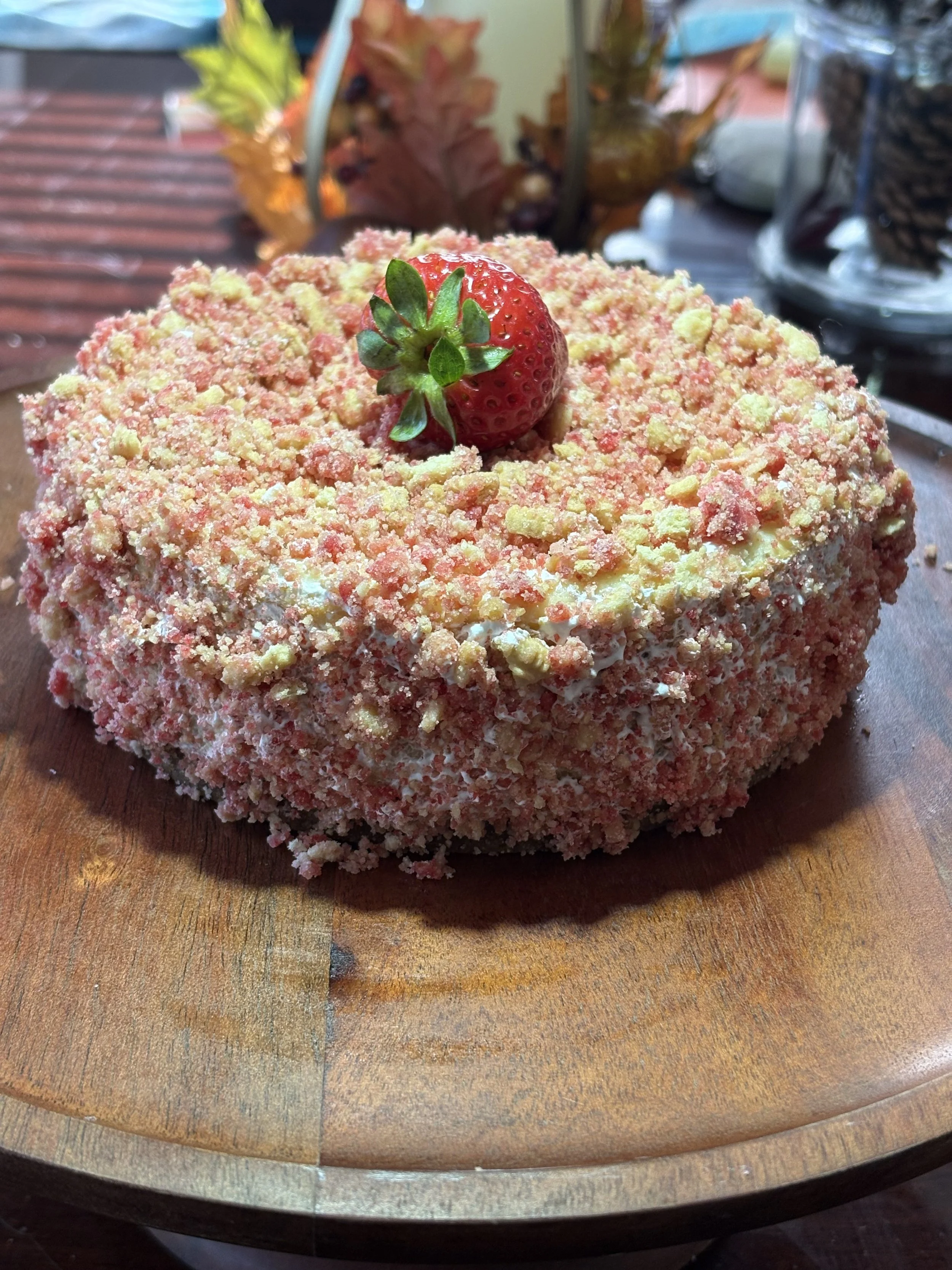 Strawberry Crunch Cheesecake