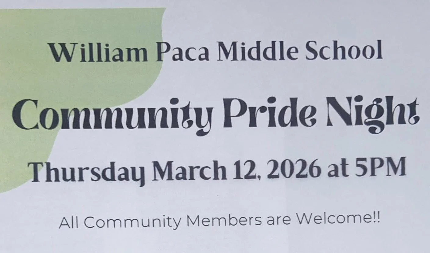 William Paca Middle School Community Pride Night