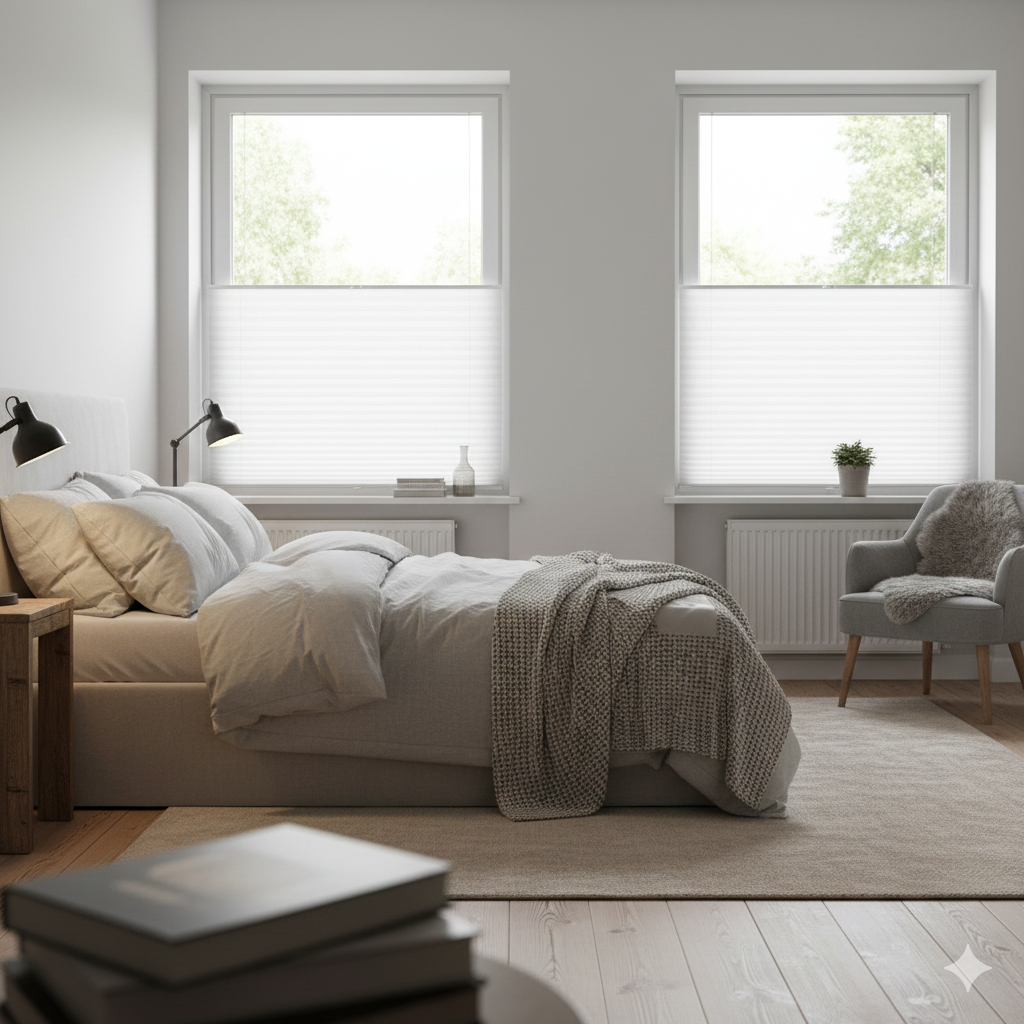 Plíseraðar gardínur