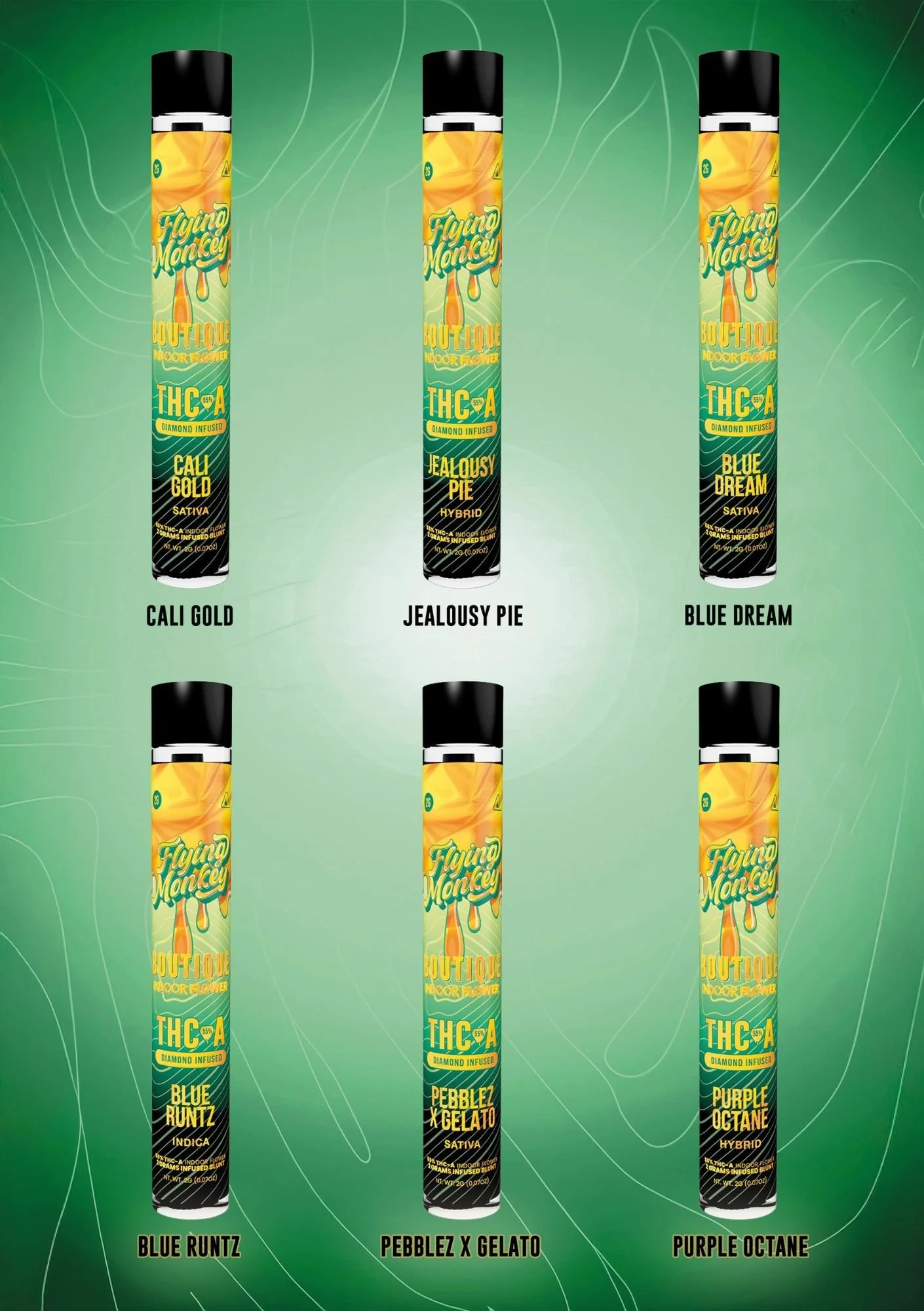 FLYING MONKEY-THC-A BOUTIQUE BLUNTS PER DISPLAY