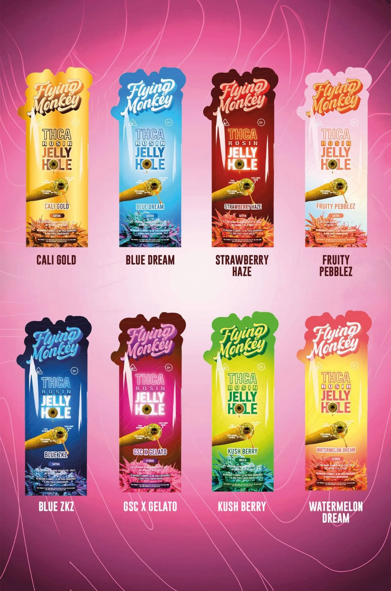 FLYING MONKEY-2PK THC-A + YHC-P ROSIN JELLY HOLE