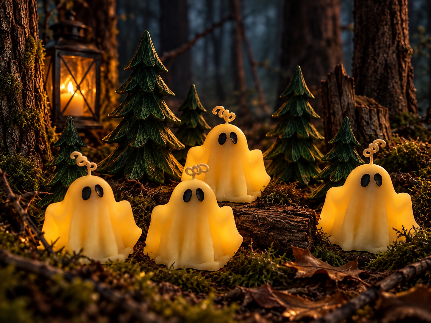 Haunted Forest Ghost Candles