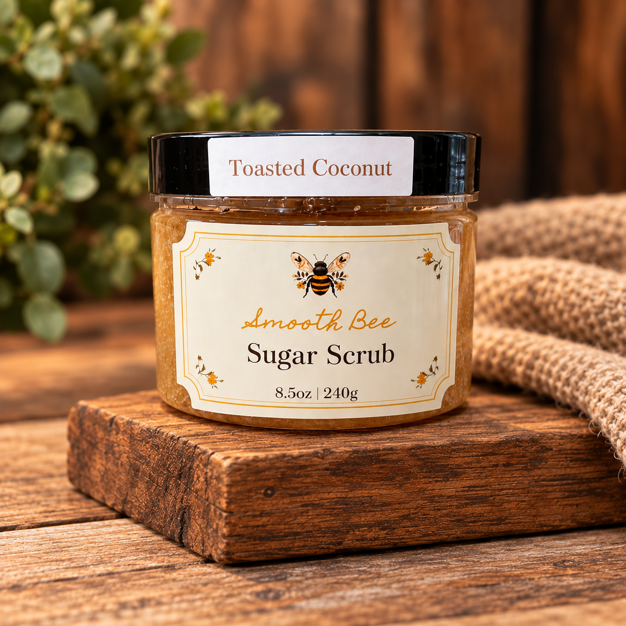 8.5oz Smooth Bee Sugar Scrub