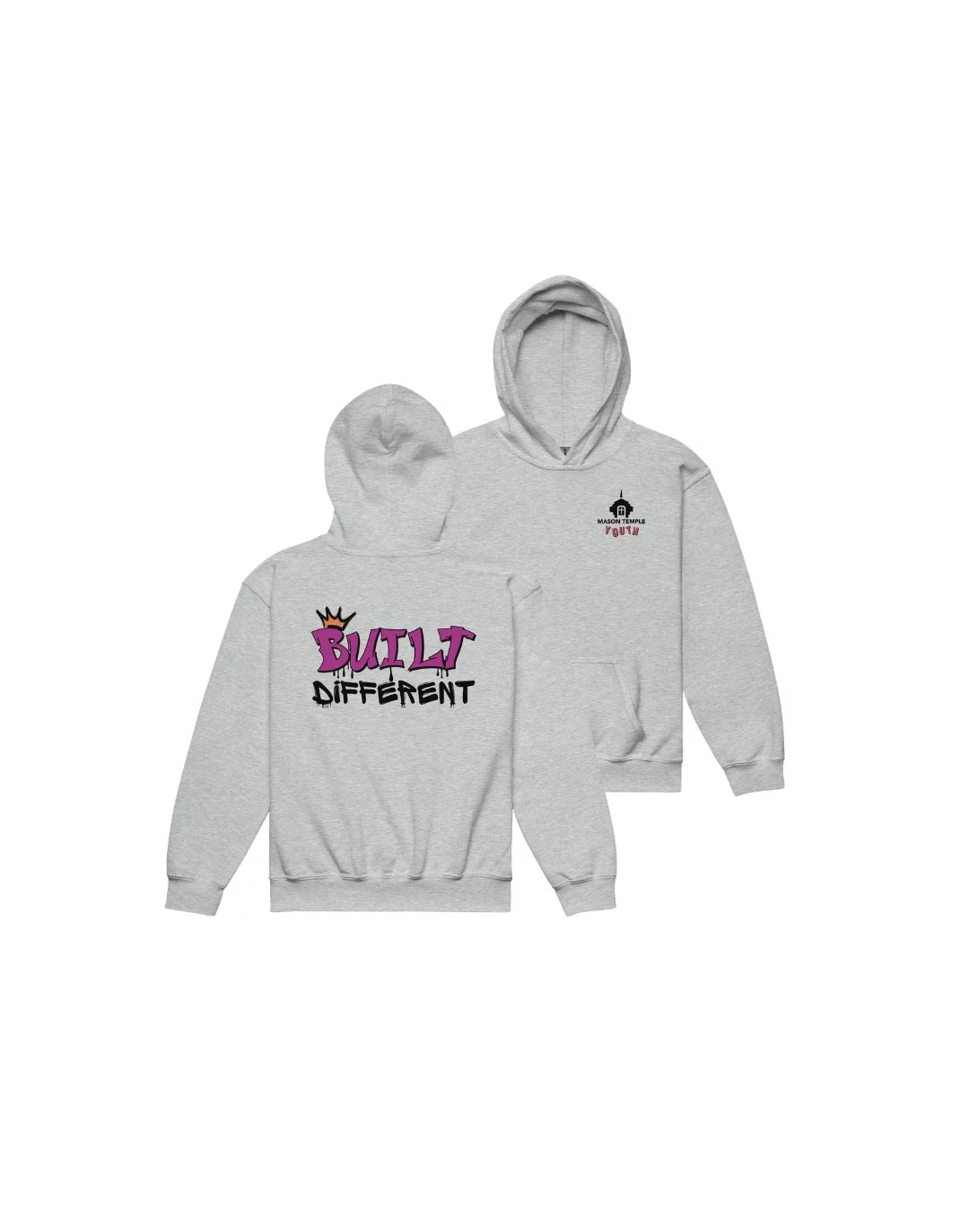 Built Different Hoodie - Youth