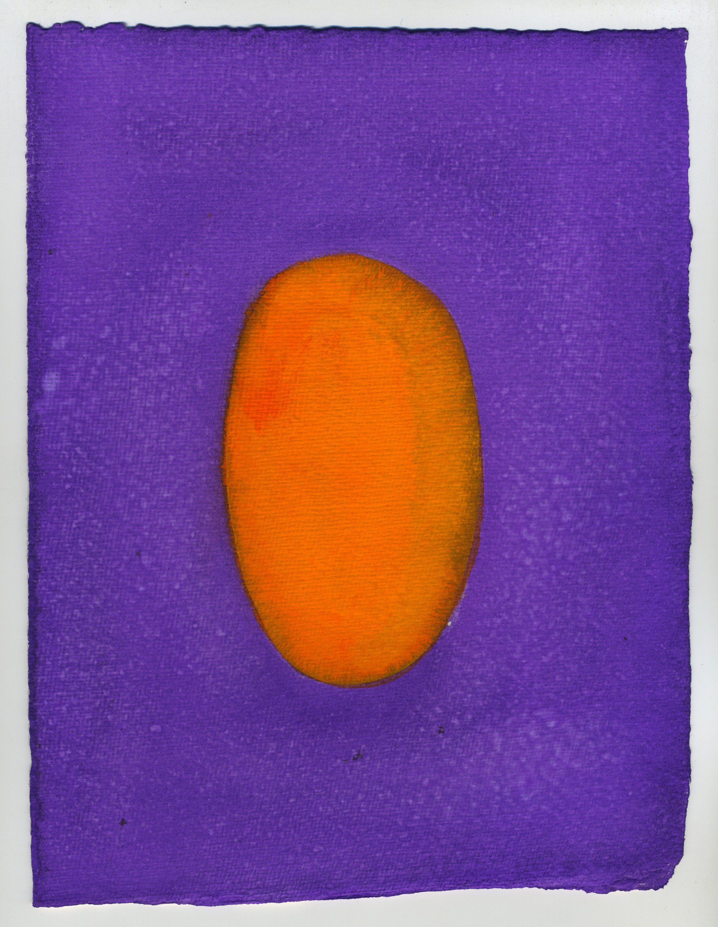 Lingam 166, 2002, gouache and acrylic on paper, 10 x 7 1/2 inches
