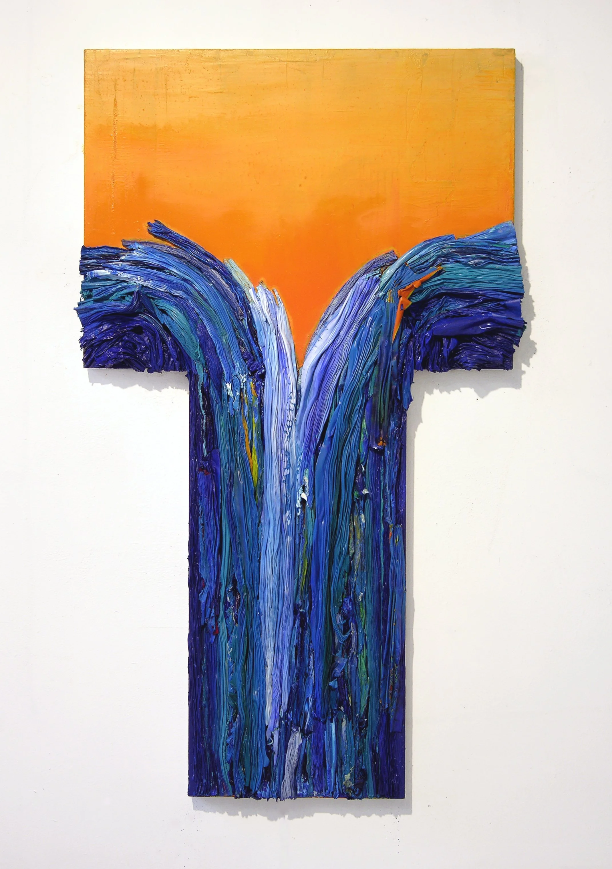 Doxology, 2007, oil on wood, 42 x 25 inches 