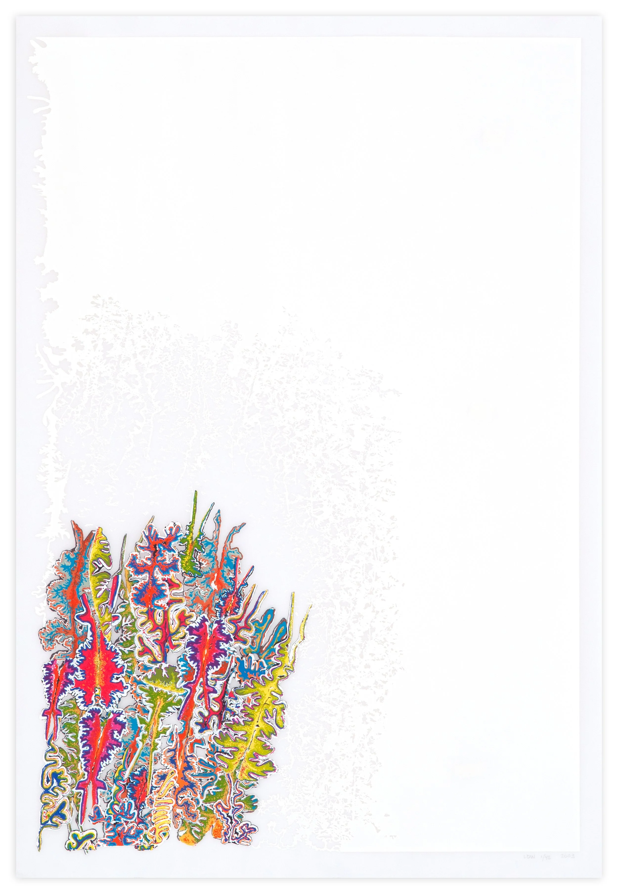 Design For Life, 2003, Screenprint on vellum, 38 x 26 inches, Edition of 42