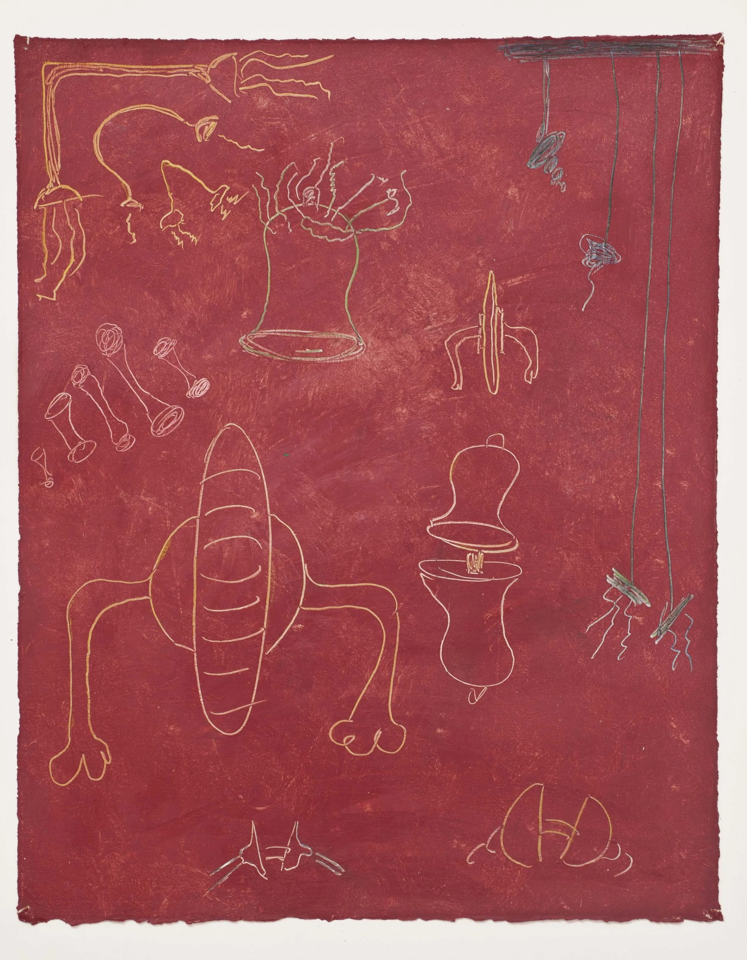 Inventory 12, 2017, Oil on paper, 17 x 13 inches