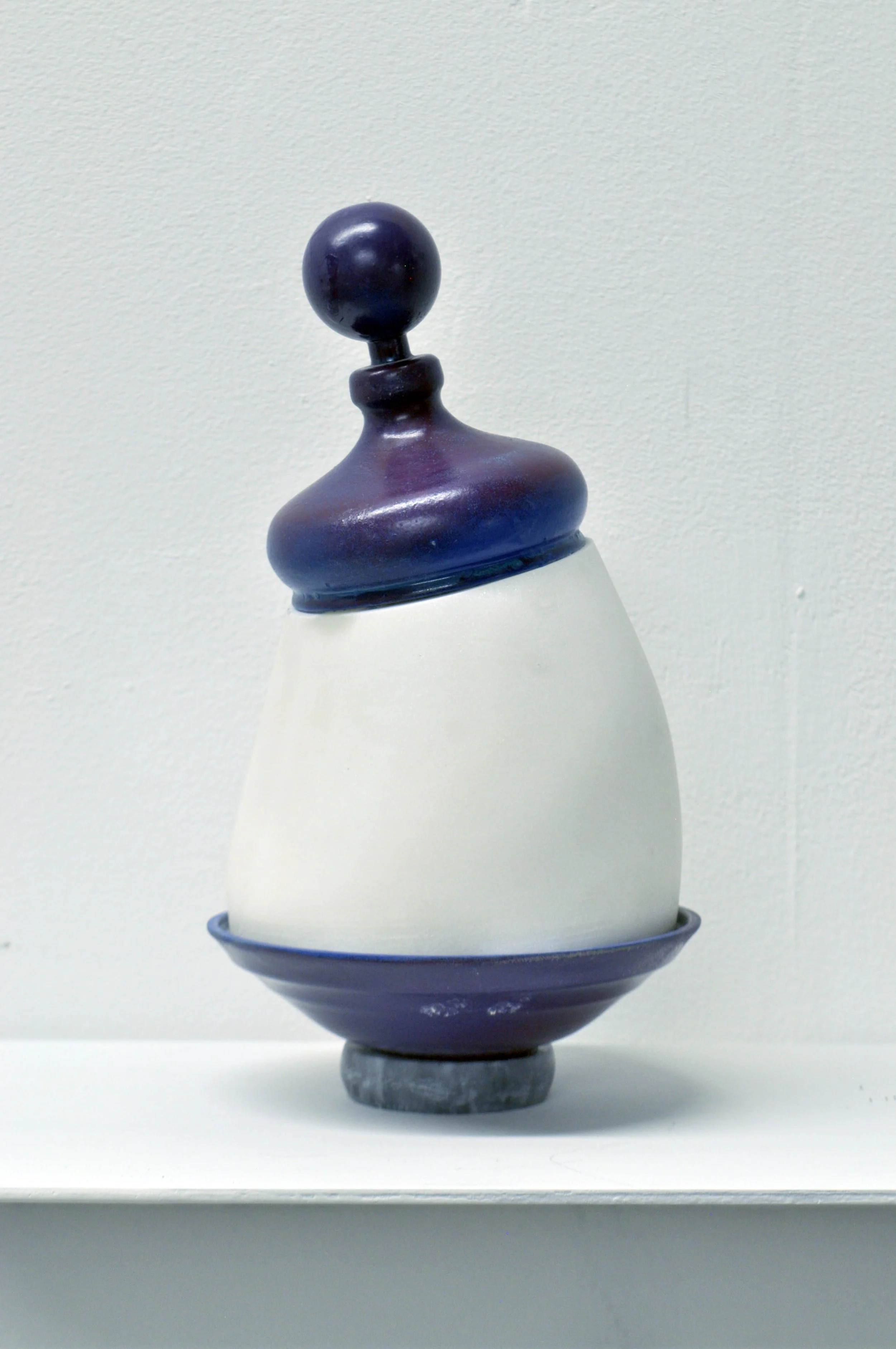 Art or Fact 80, 2025, marble,  metal and paint, 
7 1/2 x 4  x 3 1/2 inches