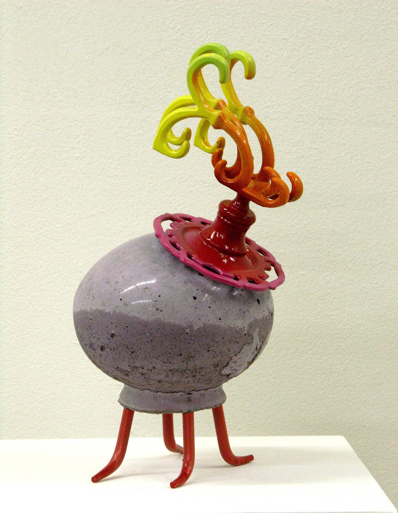 Avatar 25, 2006, Concrete, metal and paint, 
12 x 6 x 6 inches