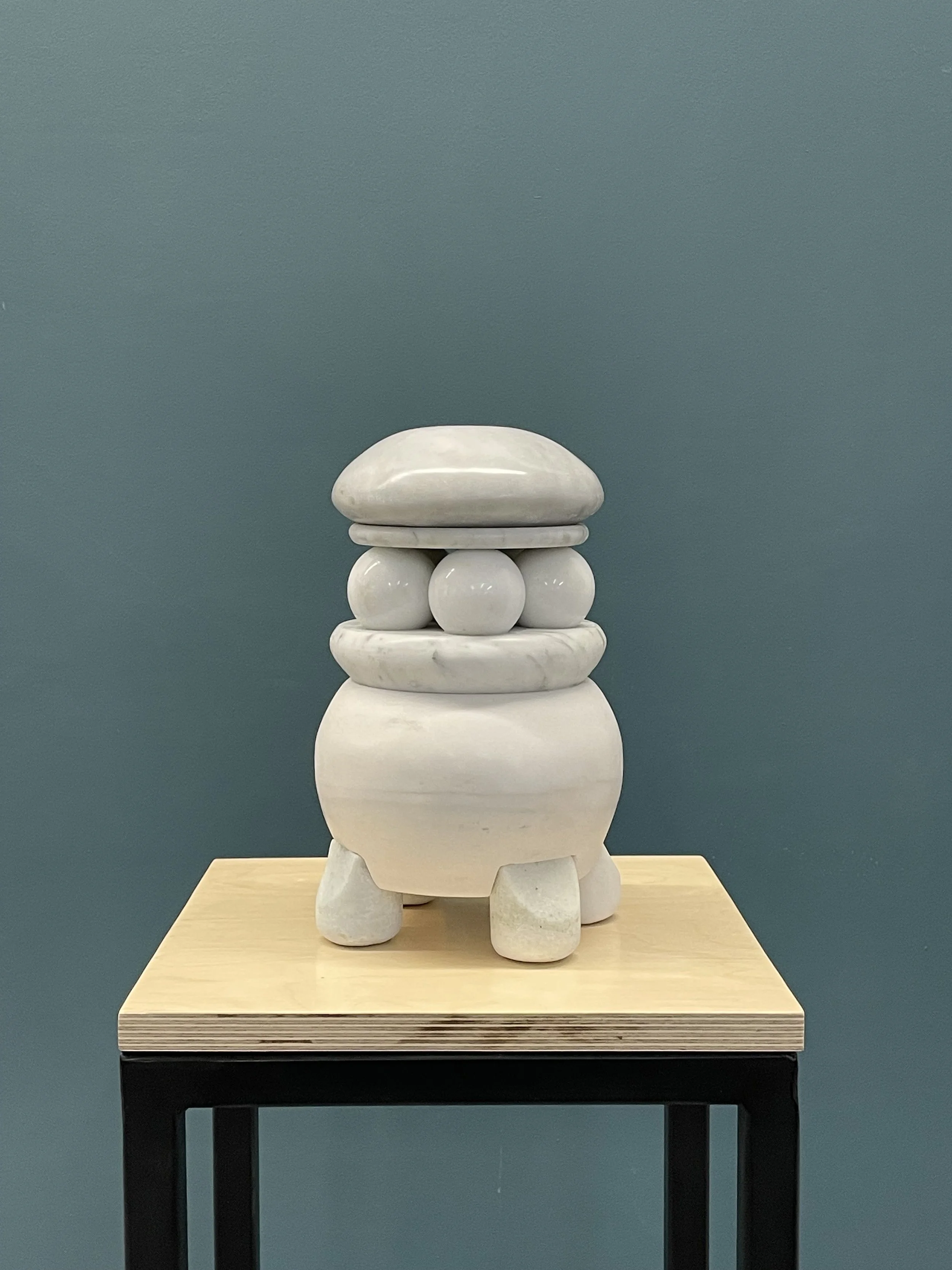 Lost Stories 12, 2026, Marble, 10 1/2 x 6 1/2 x 6 1/2 inches