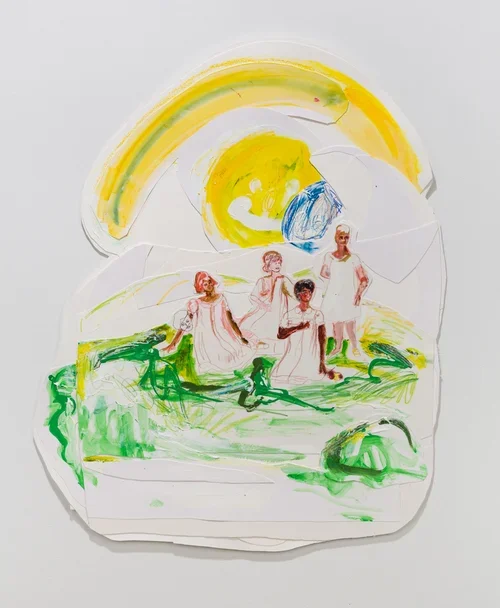 Eclipse, 19x26 acrylic on paper collage.webp