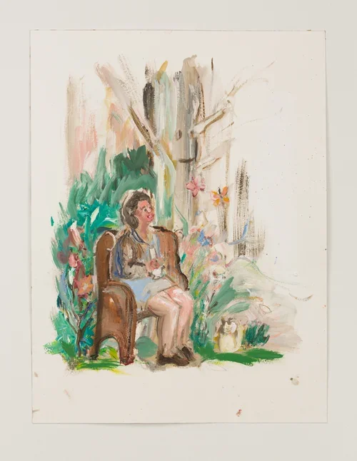 Sunday Morning II 8x12 acrylic and oil on paper.webp