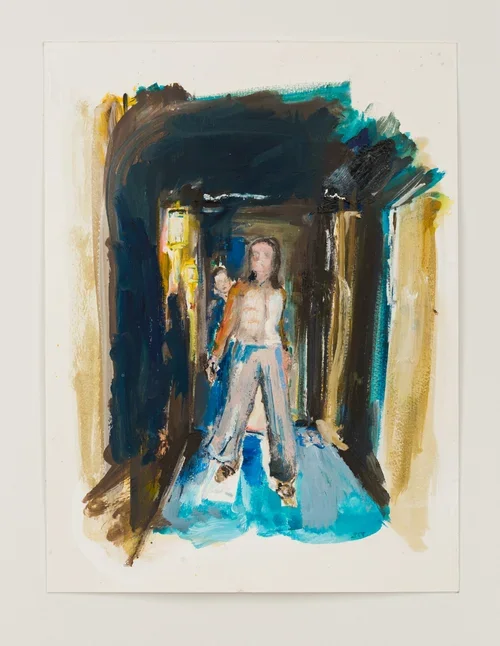 New Girl, acrylic and oil on paper 12x16.webp