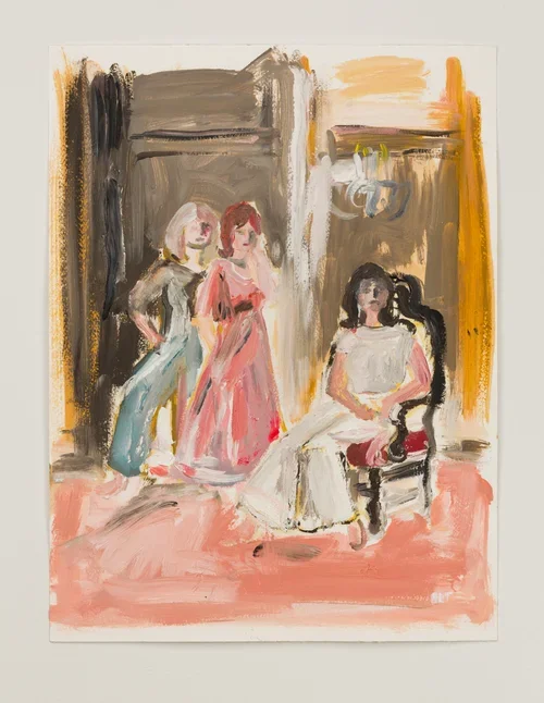 New Girl II 12x16 acrylic and oil on paper.webp