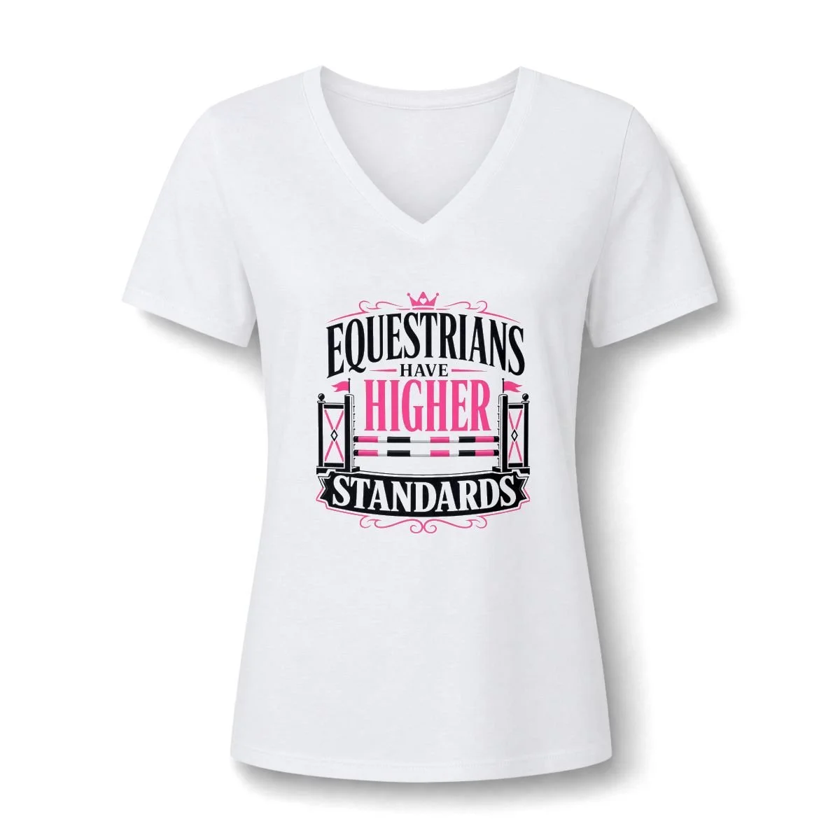 T-shirt that reads "Equestrians Have Higher Standards"
