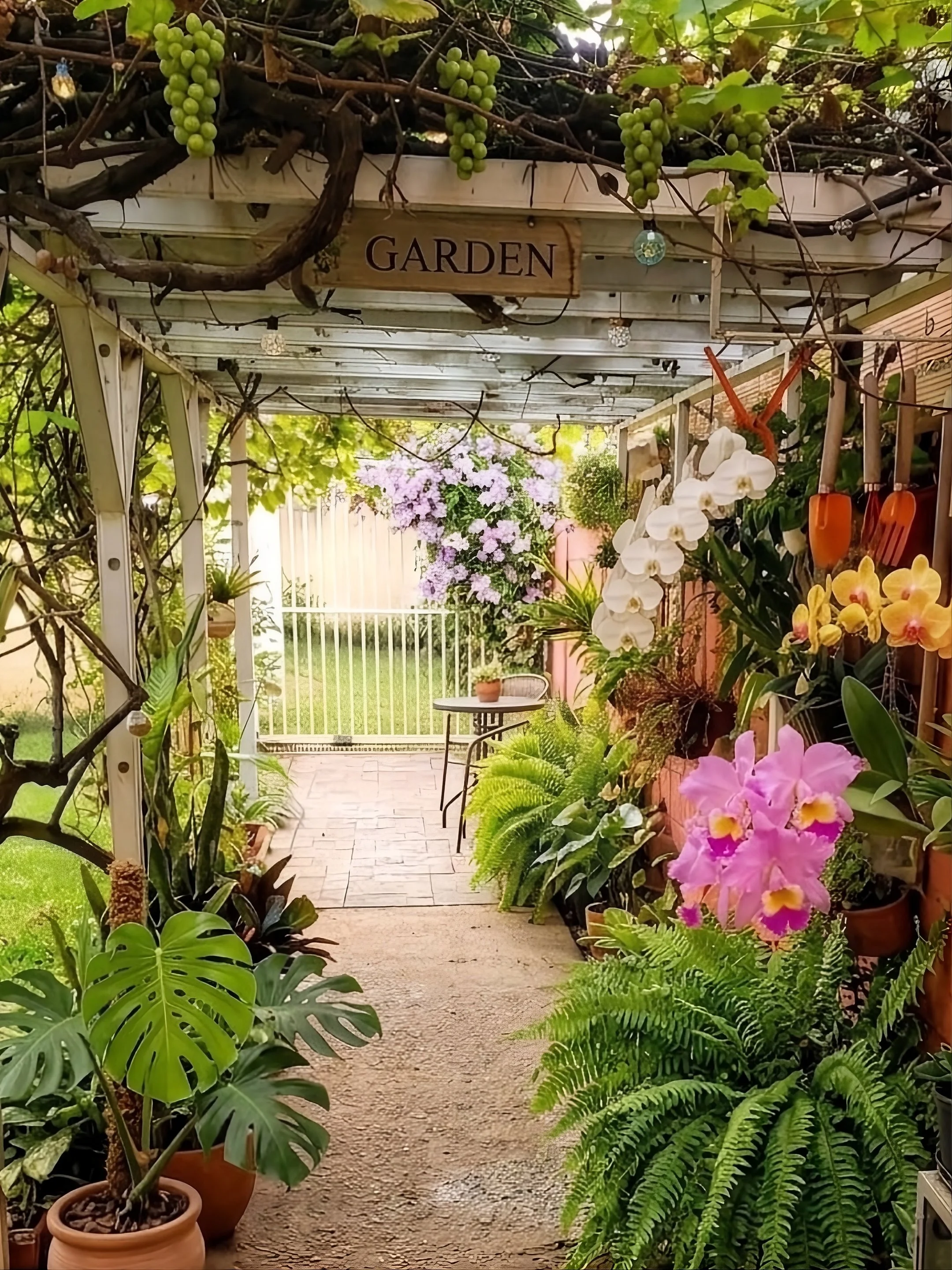 Des matériaux récupérés, des plantes transmises et des objets réinventés : ici, tout trouve une seconde vie. Ainsi se construit peu à peu mon doux foyer, le jardin familial, où chaque élément porte une histoire (Lagoa Santa, BRÉSIL 2022)