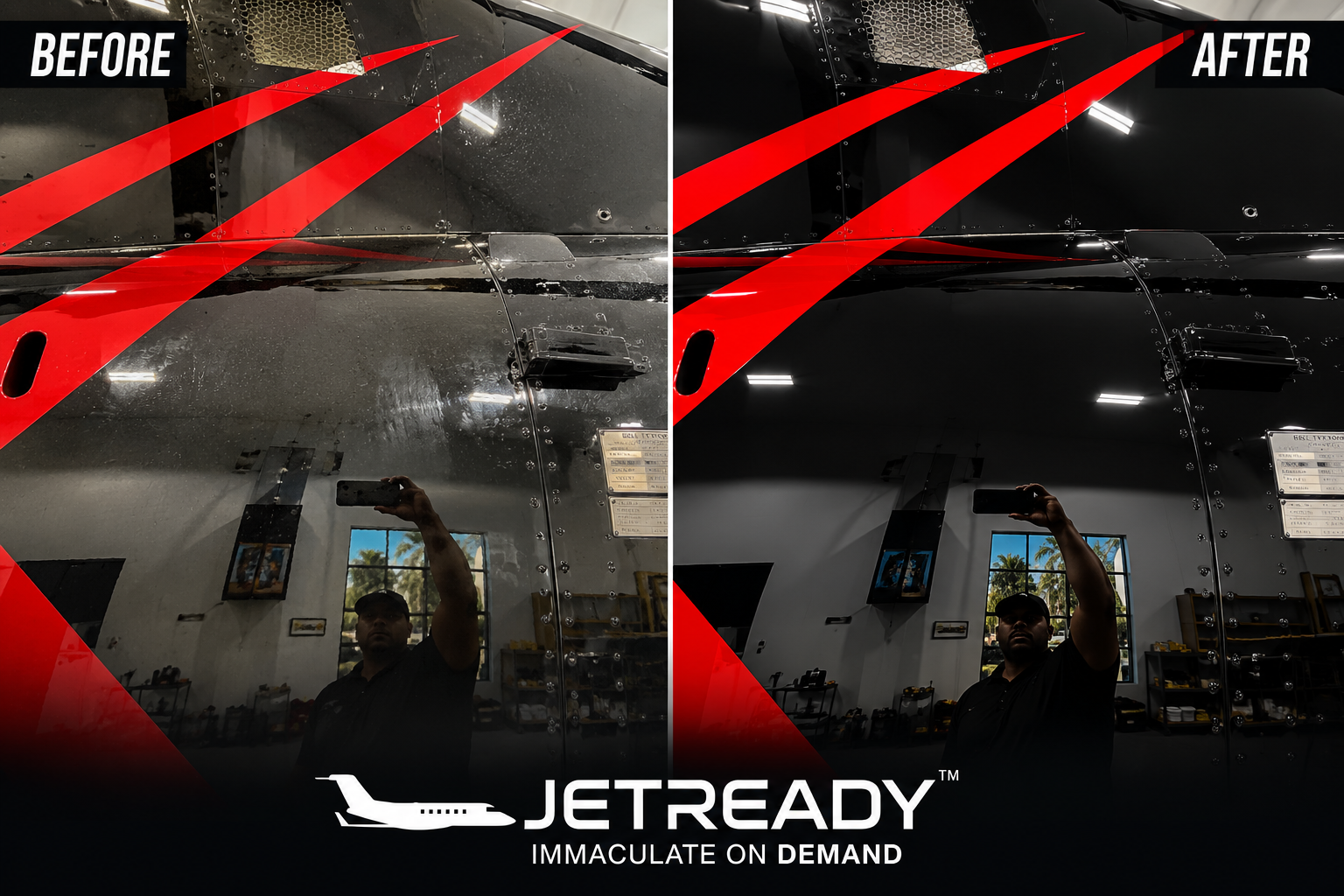 Showroom Finish Aircraft Paint Enhancement Results in Tampa Bay Area