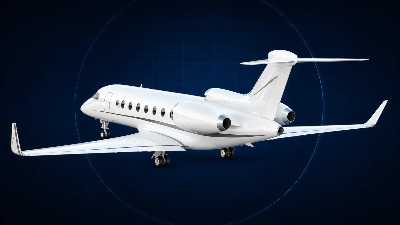 JetReady aircraft rear-left view