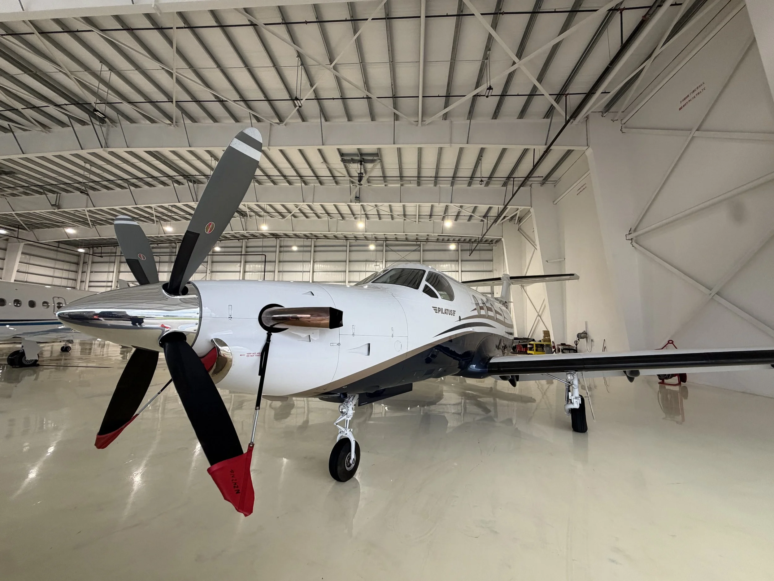 JetReady mobile detailing After a Pilatus PC-12 Aircraft Detailing Results.