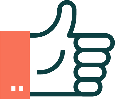 Hand giving a thumbs-up gesture.