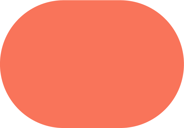 A large, solid orange circle.