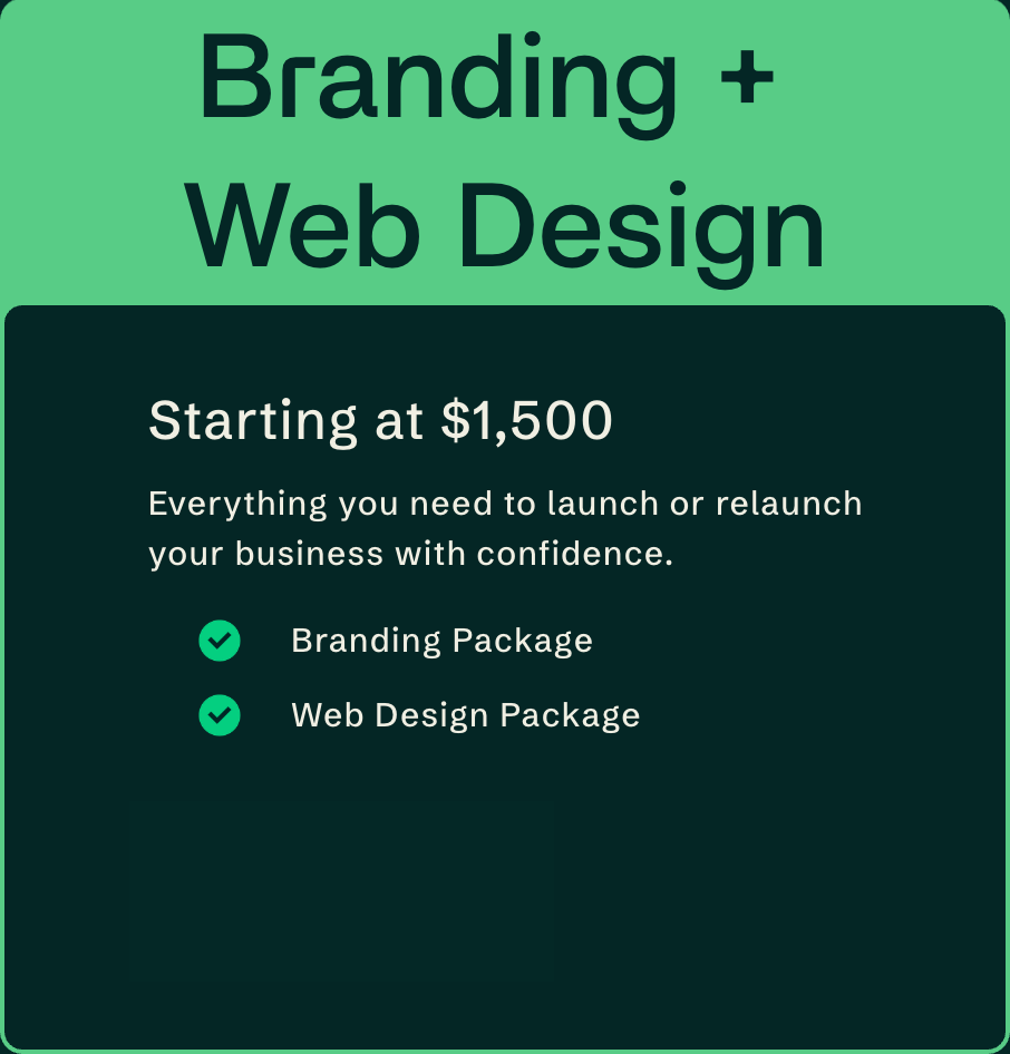 Branding and web design package pricing at Nexus Narrative