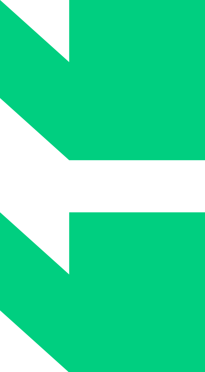 A partial view of a modern, geometric design with large green sections and black lines separating them.