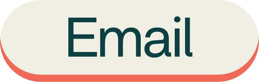 Gray button with rounded edges and red border, labeled 'Email' in dark teal text.
