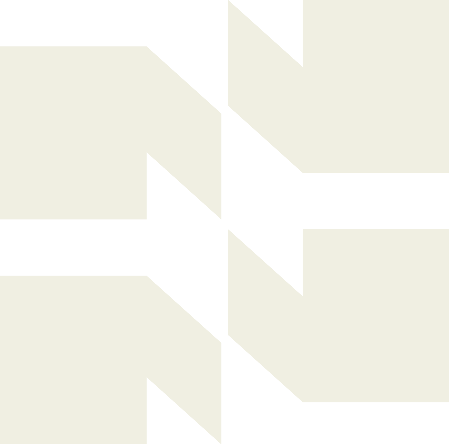 Abstract geometric black and white pattern with arrows and triangles.