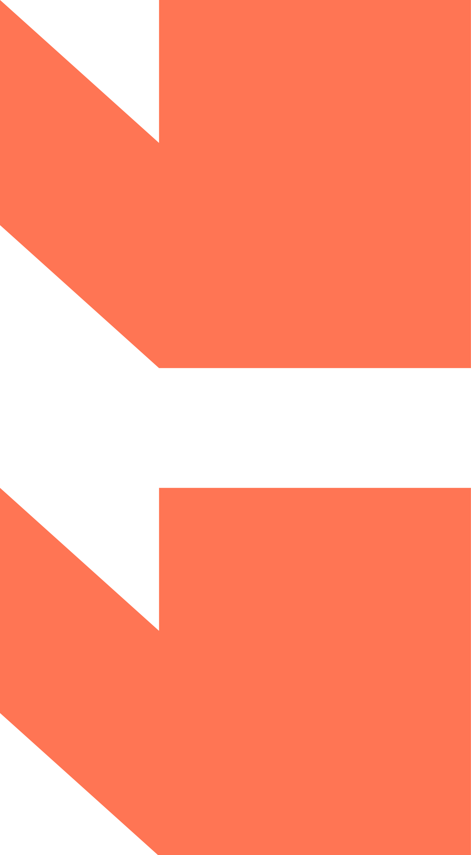An abstract geometric design with black diagonal shapes and orange rectangles.