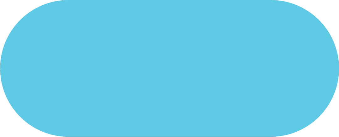 Blue rounded rectangle with a hole on top and bottom edges.