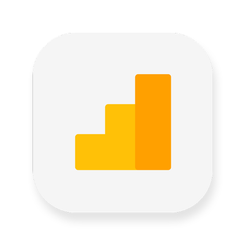 Icon of a bar chart with three ascending bars in yellow shades, representing data or statistics.