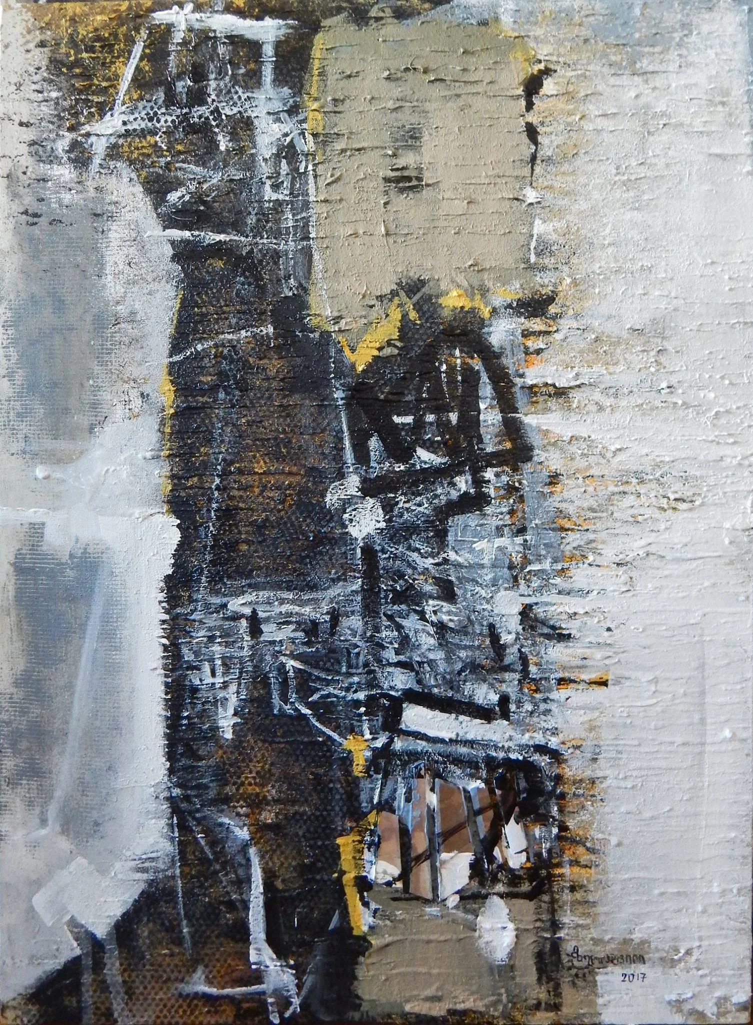 Abstract composition - 50 W x 70 H cm