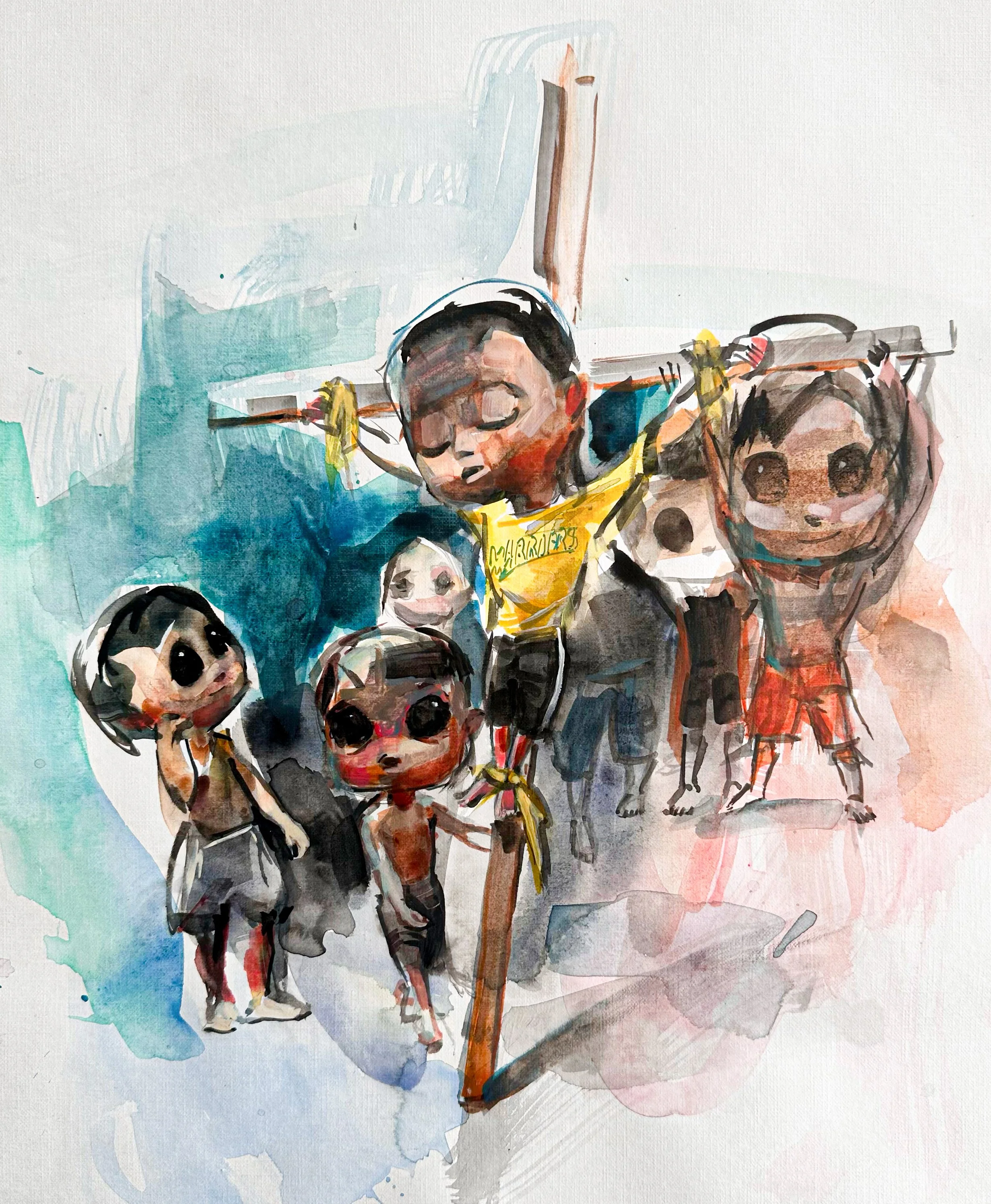 Christ as a Child - 47 W x 62 H cm