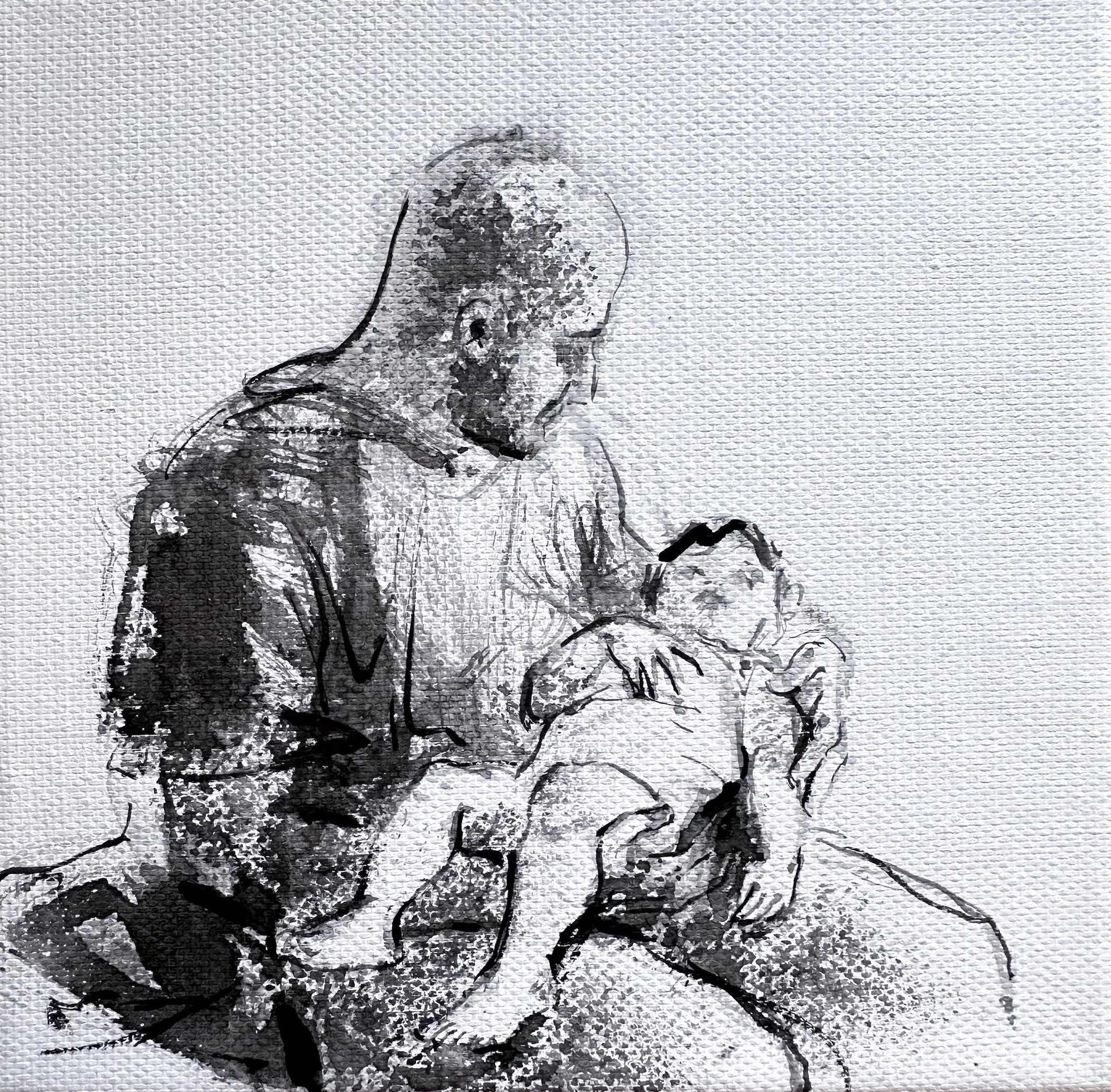 A Legacy of Abandoning Warmth - 14.5 W x 14.5 H cm