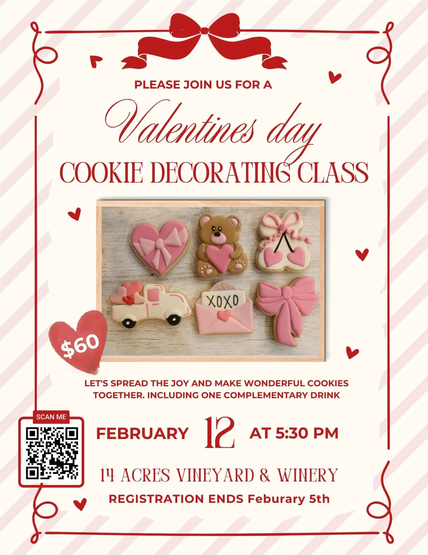 You asked and I received✨Valentine&rsquo;s Day classes are available to purchase and secure your spot. Spots are limited, register now. Link to register is in my bio🩷💗