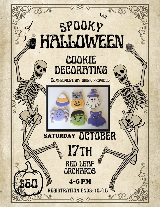 Red Leaf Halloween Cookie Class