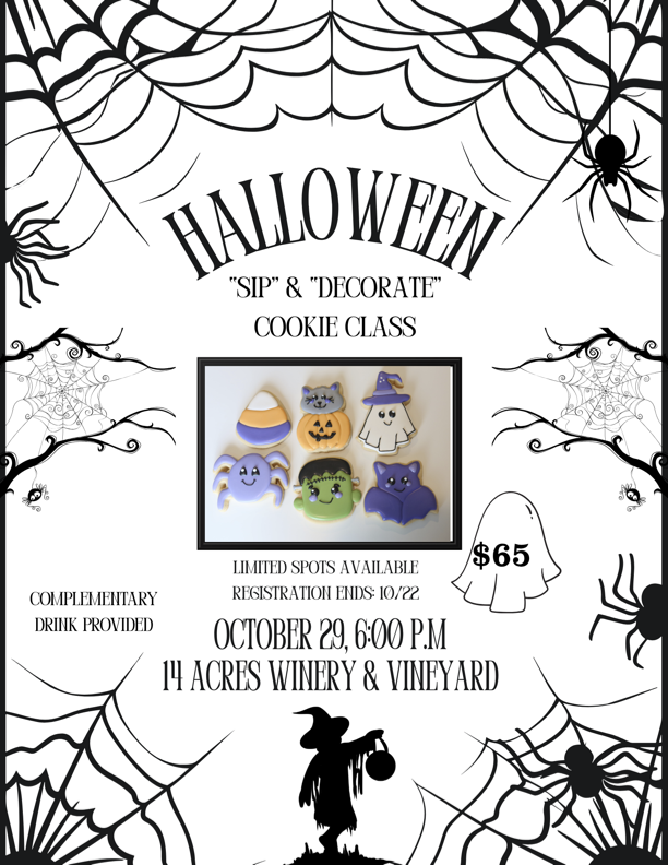 14 Acres Winery Halloween Cookie Class