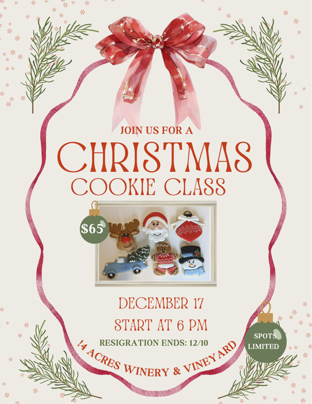 14 Acres Winery Christmas Cookie Class