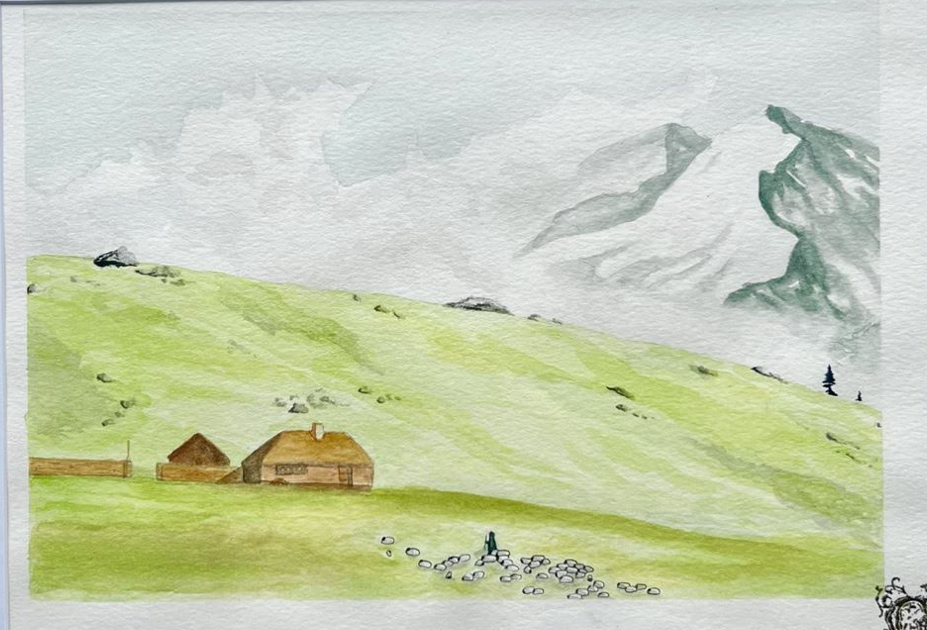 Watercolor on Cotton Paper