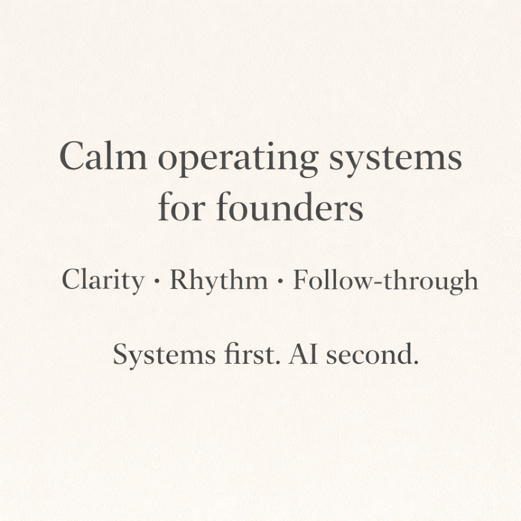 Founder Edit: Private Advisory Session