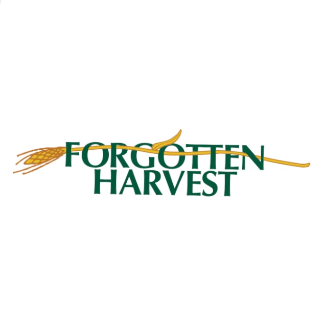 Logo reading "Forgotten Harvest" with a wheat stalk running through the text.