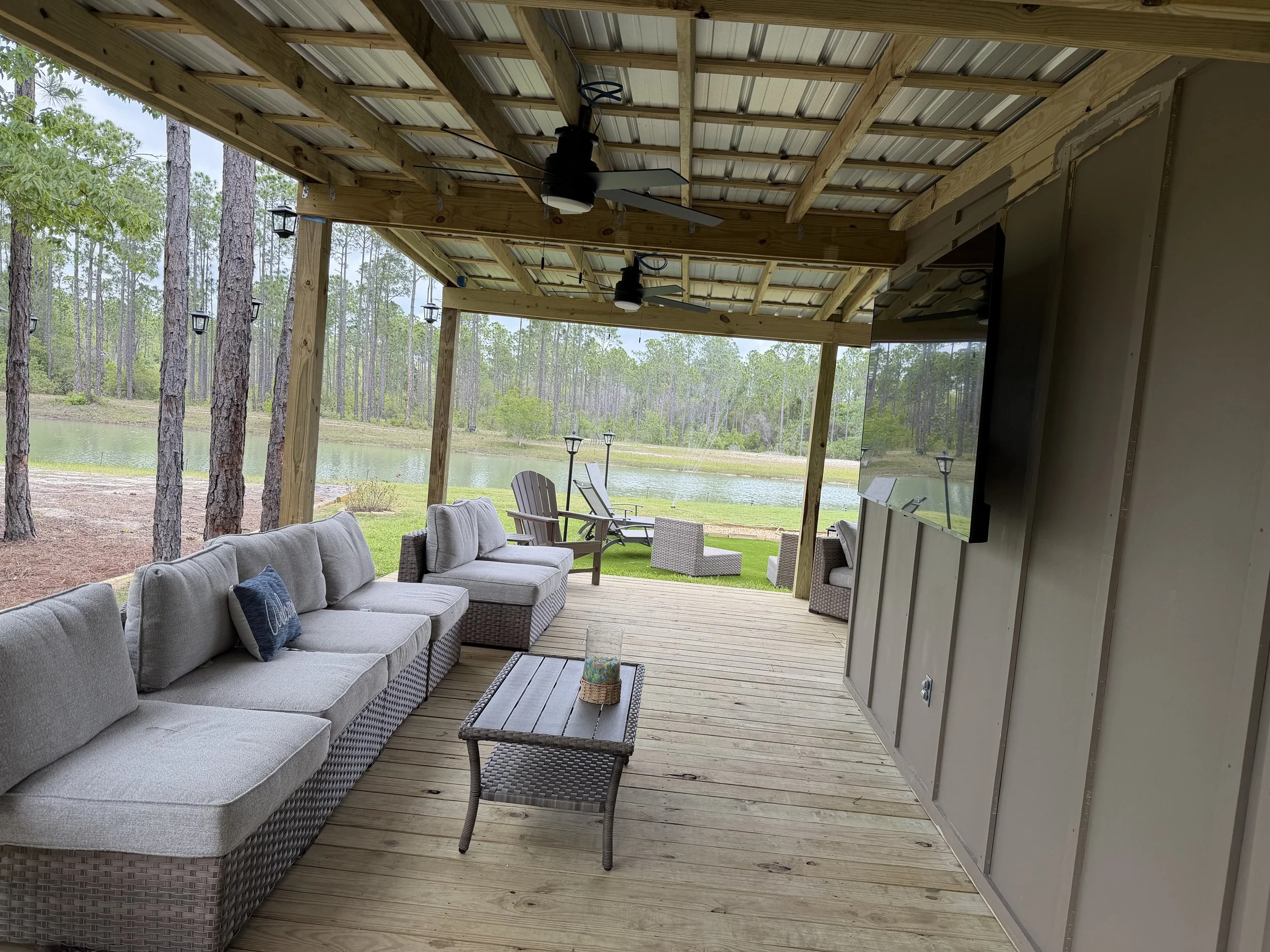 Water + Woods is an outdoor wedding and event venue in Gulf Shores, Alabama near Orange Beach and The Wharf.