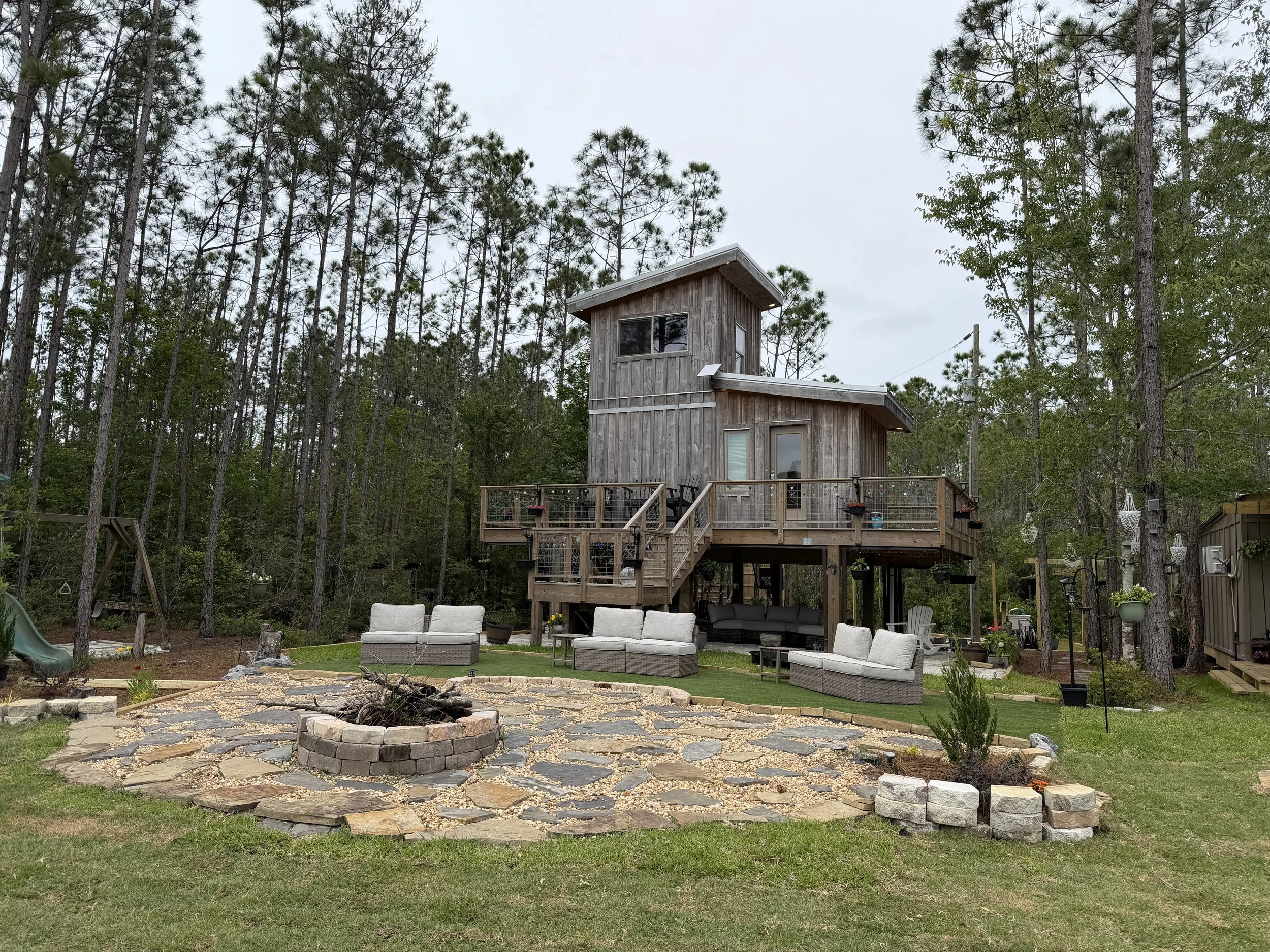 Water + Woods is an outdoor wedding and event venue in Gulf Shores, Alabama near Orange Beach and The Wharf.