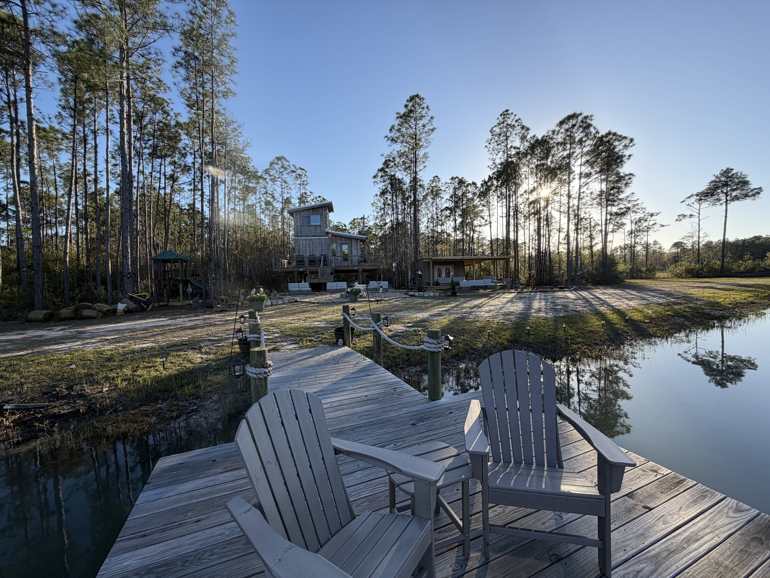 Water + Woods is an outdoor wedding and event venue in Gulf Shores, Alabama near Orange Beach and The Wharf.